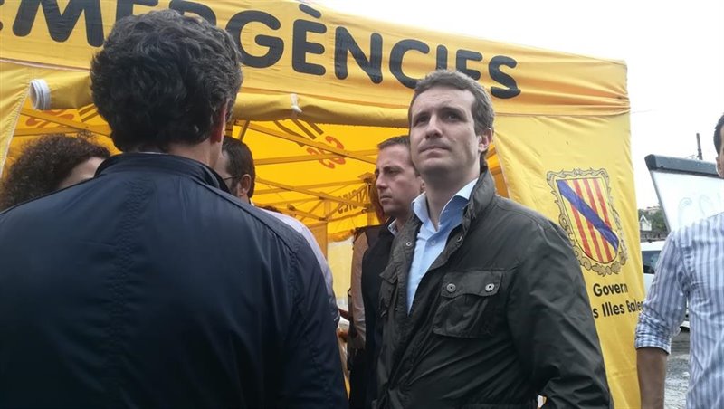 ep el presidente del pp pablo casado visito sant lloren el dia posterior a las inundaciones