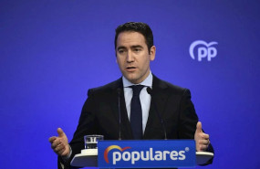 ep el secretario general del partido popular teodoro garcia egea durante la rueda de prensa tras la