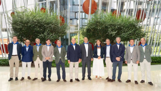 ep ignacio sanchez galan y el equipo directivo en bilbao