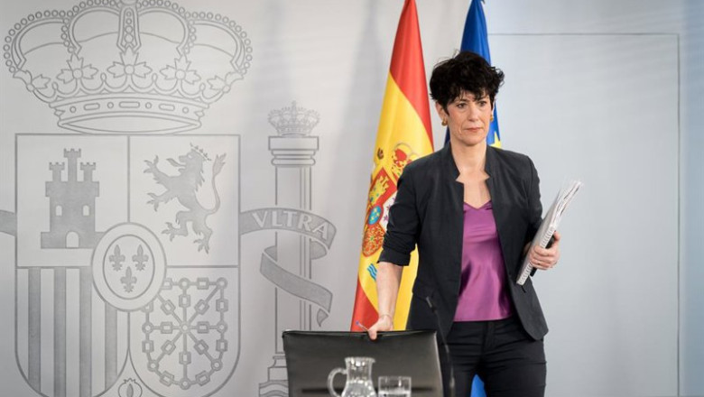 ep la ministra de inclusion seguridad social y migraciones de espana elma saiz durante una rueda de