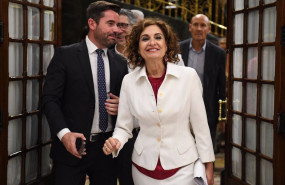 ep la vicepresidenta primera y ministra de hacienda maria jesus montero a su salida de una sesion ep la vicepresidenta primera y ministra de hacienda maria jesus montero a su salida de una sesion
