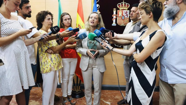 ep la vicepresidenta y ministra en funciones nadia calvino este sabado en declaraciones a los medios ep la vicepresidenta y ministra en funciones nadia calvino este sabado en declaraciones a los medios