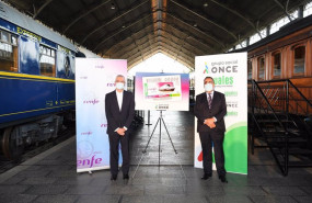 ep los presidentes de renfe y del grupo social once isaias taboas y miguel carballeda