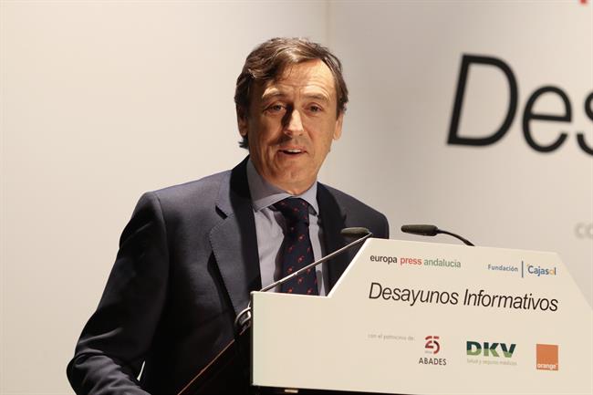 Rafael Hernando, durante el desayuno de Europa Press Andalucía | EUROPA PRESS ep rafael hernando durantedesayunoeuropa press andalucia 20171006124515