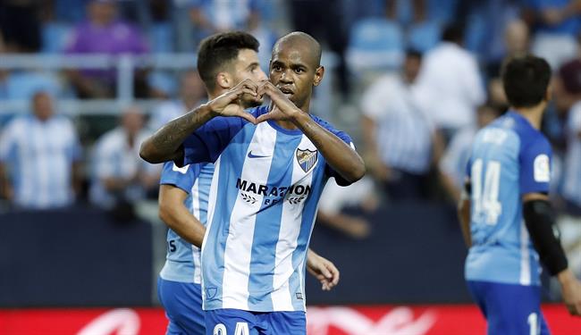 Rolán celebra uno de sus goles | PRENSA LALIGA ep rolan celebradegoles