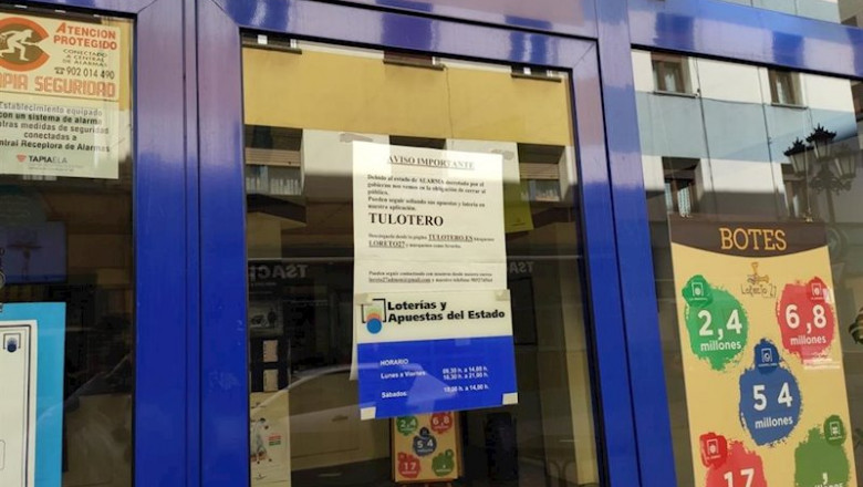 ep administracion de loteria de oviedo cerrada al publico a causa de la pandemia del coronavirus ep administracion de loteria de oviedo cerrada al publico a causa de la pandemia del coronavirus