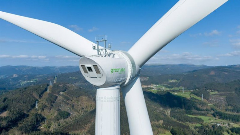 ep archivo   foto de un aerogenerador de greenalia