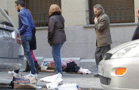 ep archivo   un indigente durmiendo en la calle