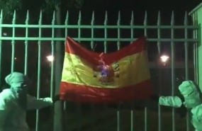ep dos miembrosarran quemaronbanderaespanala diadamallorca