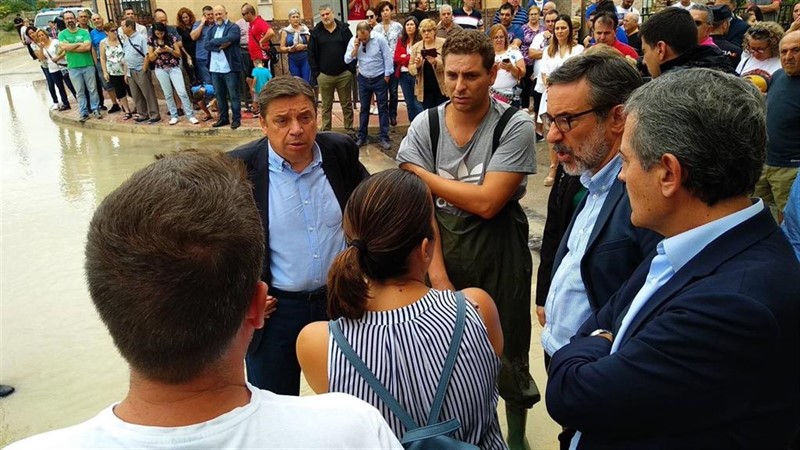 ep el ministro de agricultura luis planas en molina de segura