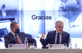 ep el presidente de caja rural del sur jose luis garcia palacios y el consejero de la presidencia