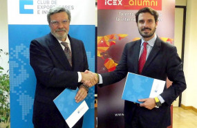 ep el presidente del club de exportadores antonio bonet y el presidente de icex alumni adolfo romero