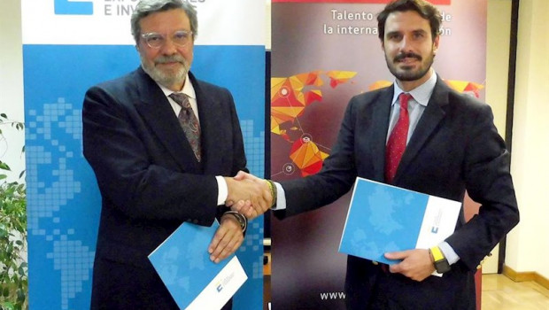 ep el presidente del club de exportadores antonio bonet y el presidente de icex alumni adolfo romero