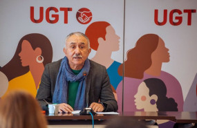 ep el secretario general de ugt pepe alvarez d durante un desayuno informativo en la sede de la ugt