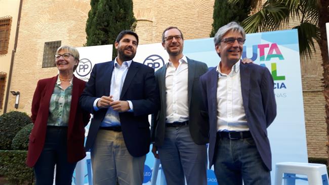 Javier Maroto y López Miras, en el acto público | EUROPA PRESS ep javier marotolopez miras enacto publico