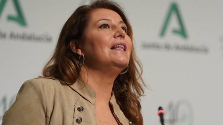 La consejera de Agricultura,Ganaderia, Pesca y Desarrollo Sostenible, Carmen Crespo, en la rueda de prensa posterior a la reunión del Consejo de Gobierno. | JUNTA DE ANDALUCÍA ep la consejera de agriculturaganaderia pesca y desarrollo sostenible carmen crespo en la rueda de