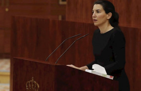 ep la portavoz de vox en la asamblea rocio monasterio durante un pleno en la asamblea de madrid