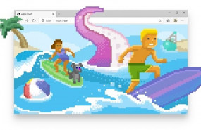 ep minijuego de surf del navegador edge de microsoft