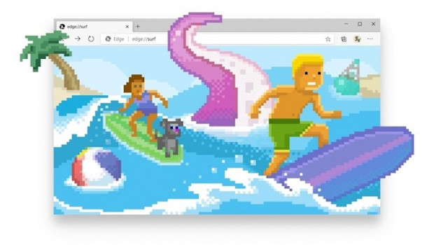 ep minijuego de surf del navegador edge de microsoft