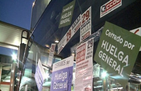 ep piquetes en termibus durante la jornada de huelga general