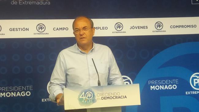 Presidente del PP de Extremadura, José Antonio Monago | EUROPA PRESS ep presidenteppextremadura jose antonio monago 20180723132202