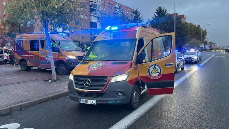 Recurso de una ambulancia de Samur-Protección Civil. | EMERGENCIAS MADRID ep recurso de una ambulancia de samur proteccion civil