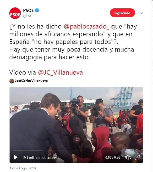 Tweet del PSOE | PSOE ep tweetpsoe