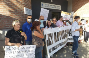 ep una concentracion de afectados por la ocupacion