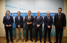 ep alejandro blanco y francisco blazquez antes del desayuno coloquio empresarial del club de