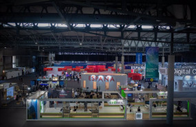 ep archivo   stands de la xiv edicion del mobile world congress mwc 2021 en el recinto gran via de