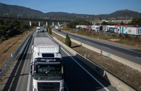 ep archivo   un camion circula en la jonquera girona cataluna espana