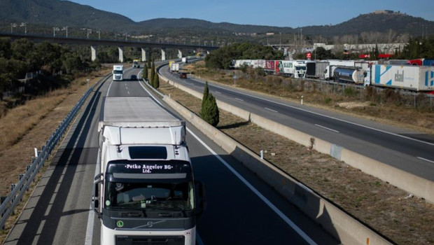 ep archivo   un camion circula en la jonquera girona cataluna espana
