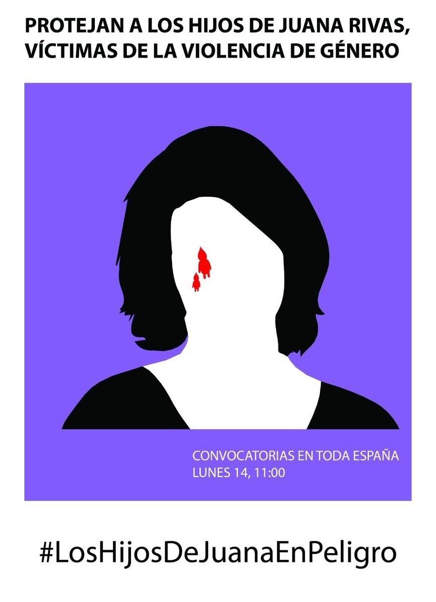 Cartel que insta a convocar concentraciones en favor de Juana Rivas | EUROPA PRESS/ CEDIDA ep cartelinstaconvocar concentracionesfavorjuana rivas