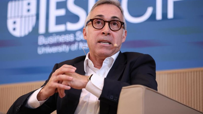 El CEO de Banco Sabadell, Marc Armengol, durante la sesión inaugural del foro de debate económico, en el Aula Magna del campus del IESE, a 27 de mayo de 2026, en Madrid (España). | Alejandro Martínez Vélez - Europa Press ep el ceo de banco sabadell marc armengol durante la sesion inaugural del foro de debate economico