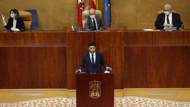 ep el portavoz regional de ciudadanos cesar zafra durante su intervencion ante el pleno de este