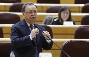ep el presidente de ceuta juan jesus vivas durante su intervencion en la sesion de la comision