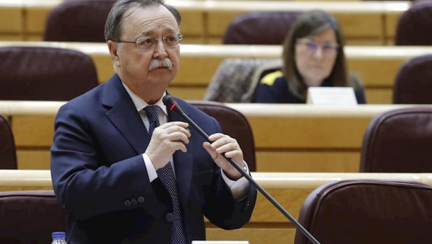 ep el presidente de ceuta juan jesus vivas durante su intervencion en la sesion de la comision
