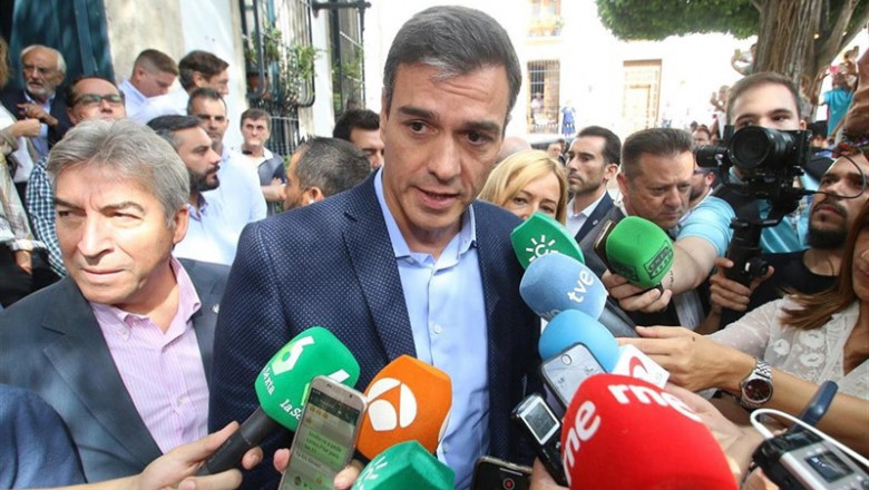 Rafael González - Europa Press ep el presidente del gobierno en funciones pedro sanchez en declaraciones a la prensa despues de