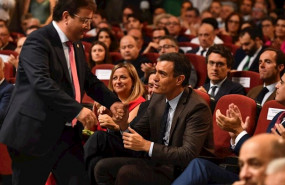 ep el presidente del gobierno pedro sanchez y el presidente de la junta guillermo fernandez vara