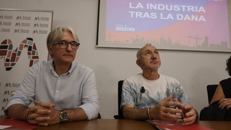 ep el secretario general de ugt pv tino calero i y el secretario general de ugt pepe alvarez d