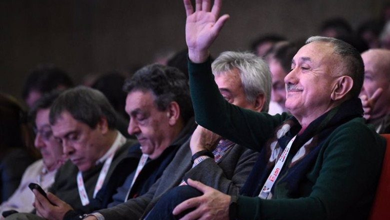 ep el secretario general de ugt pepe alvarez durante el acto de inauguracion del 16 congreso ep el secretario general de ugt pepe alvarez durante el acto de inauguracion del 16 congreso