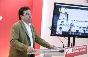 ep el secretario general del psoe extremeno guillermo fernandez vara en rueda de prensa