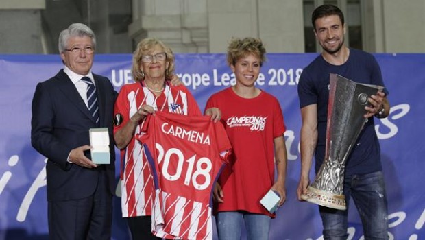 ep enrique cerezo manuela carmena amanda sampedro gabi atletico celebracion