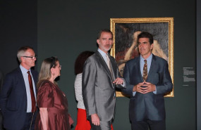 ep i-d ministroculturadeportefunciones jose guirao la vicepresidentareal patronatomuseo nacionalprado amelia valcarcel rey felipe vicomisariomuseo nacionalprado alejandro vergara duranteinauguracion