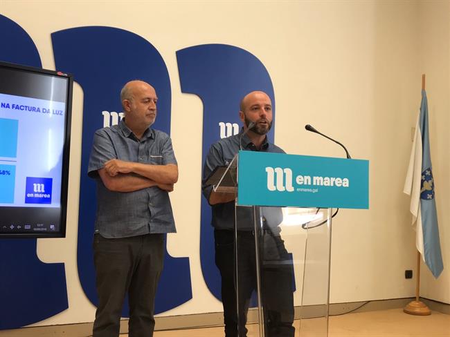 Luís Villares y Pancho Casal, en rueda de prensa de En Marea este lunes | EUROPA PRESS ep luis villarespancho casal en ruedaprensaen marealunes