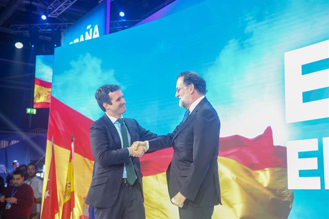 Pablo Casado y Mariano Rajoy en la Convención Nacional del PP | RICARDO RUBIO/EUROPA PRESS ep pablo casadomariano rajoyla convencion nacionalpp