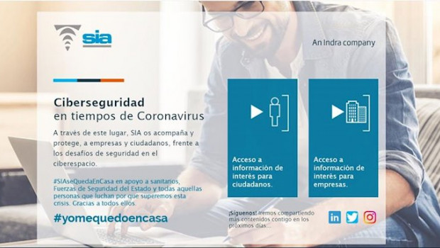 ep portal de ciberseguridad de sia una compania de indra durante el covid-19