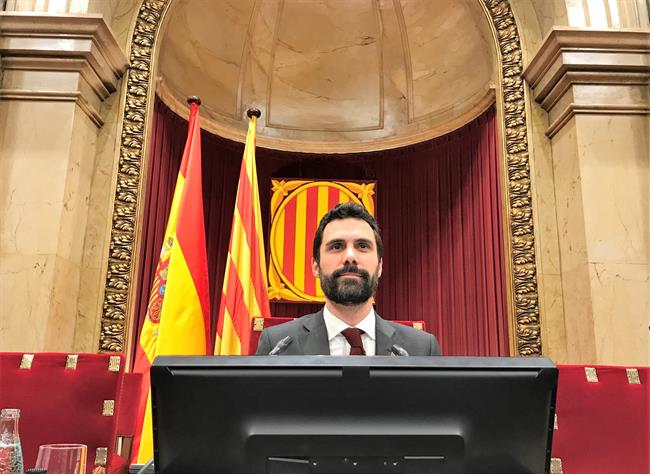 El presidente del Parlament de Catalunya, Roger Torrent | EUROPA PRESS ep presidenteparlamentcatalunya roger torrent