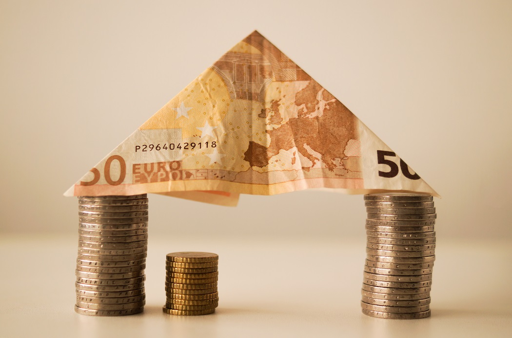 casa billete 50 euros naranja casa billete 50 euros naranja