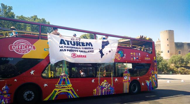 Acción de Arran en un bus turístico de Palma | ARRAN ep accionarranun bus turisticopalma